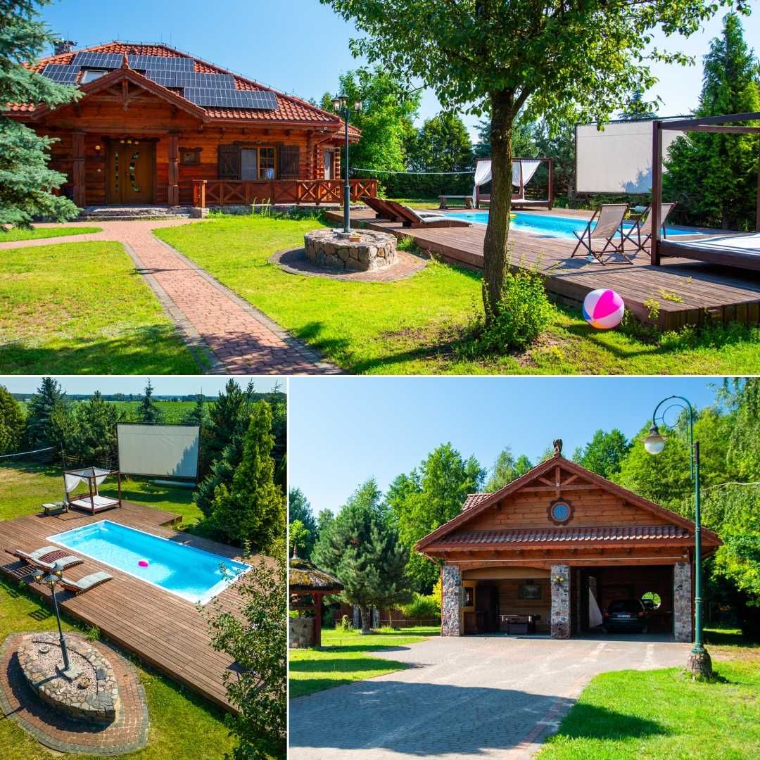 Rezydencja z basenem | Podlasie, jacuzzi, sauna, willa wynajem, 16 os.