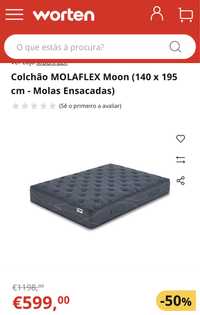 Vendo colchao molaflex 140x195_preco ate 15/05