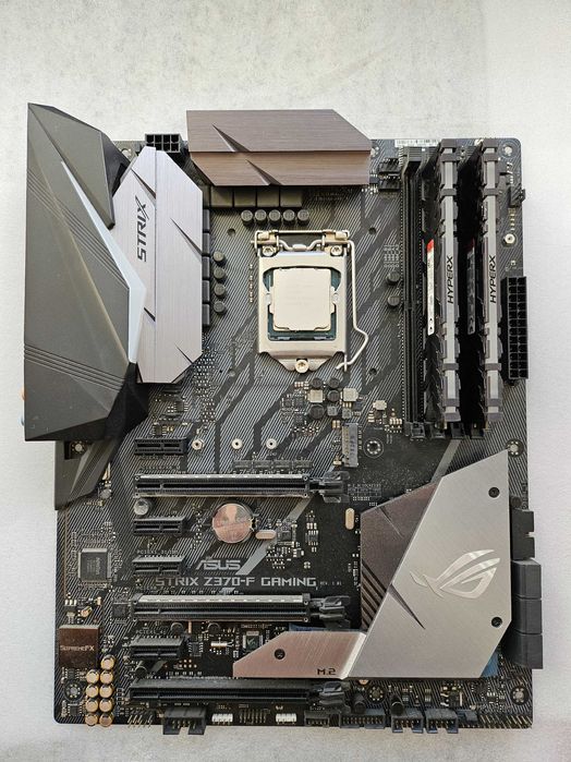 Комплект Asus strix z370-F i7 8700k 16gb плата процесcор пам'ять