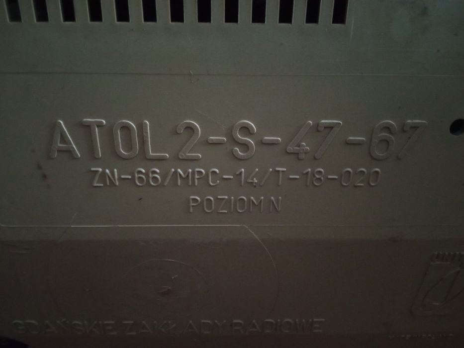 Stary telewizor Atol