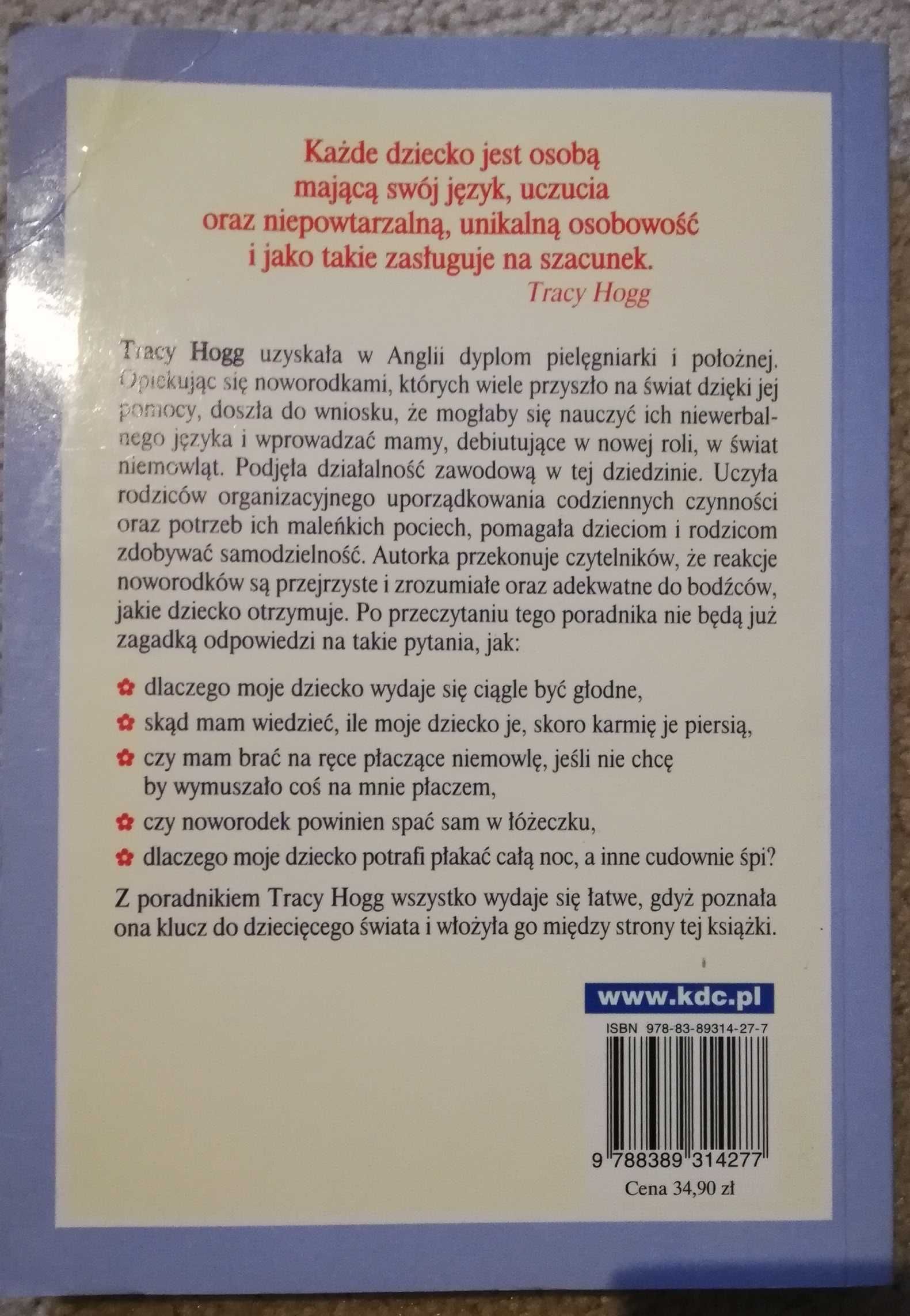 Książka: Język niemowląt Tracy Hogg Melinda Blau -dla młodych rodziców