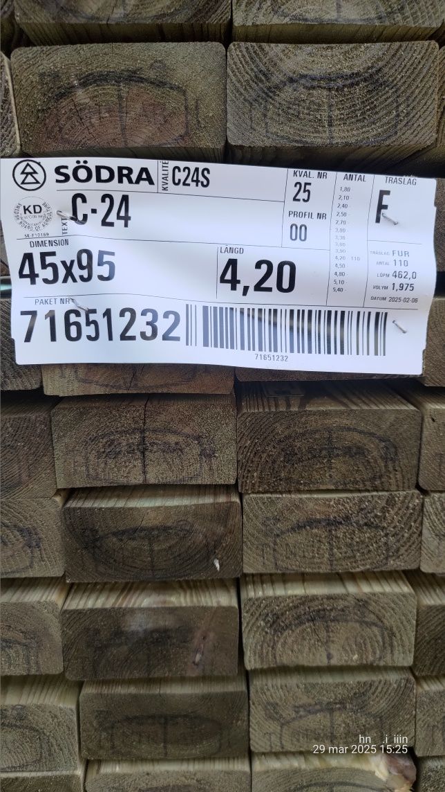 Skandynawska deska Tarasowa 28x145mm kl AB