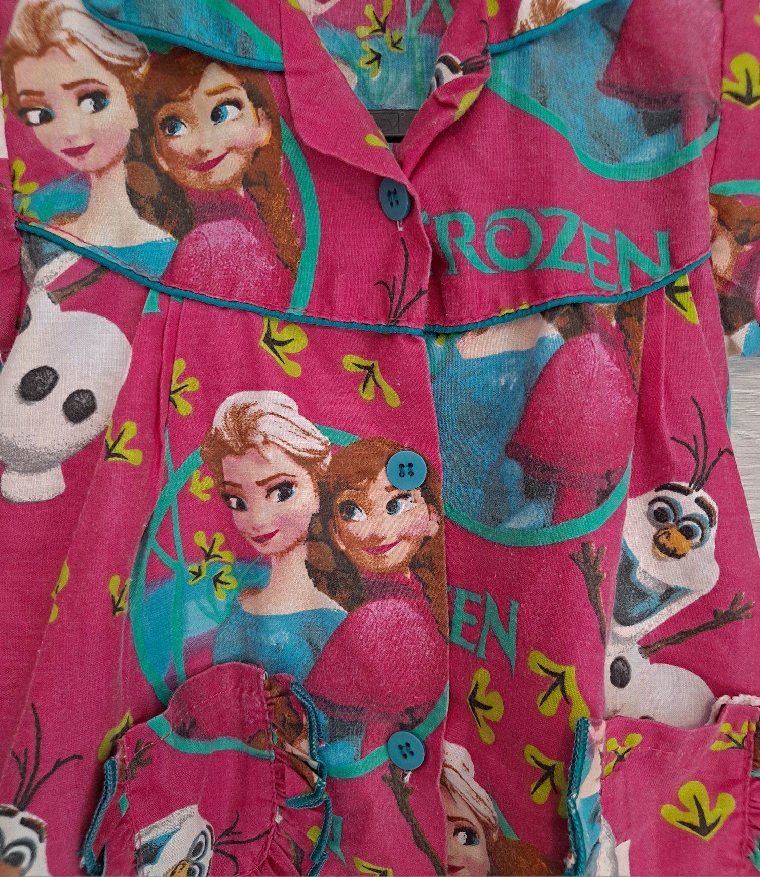 Bluzka dziewczęca Kraina Lodu Frozen piżamka Anna Elsa Olaf