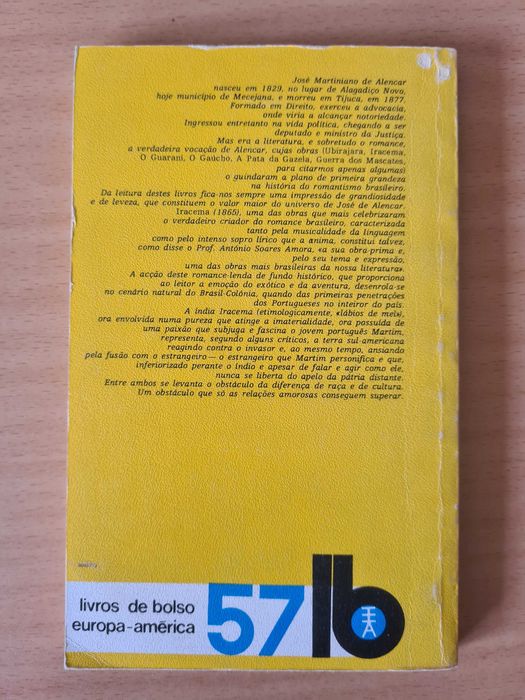 Livro "Iracema" de José de Alencar