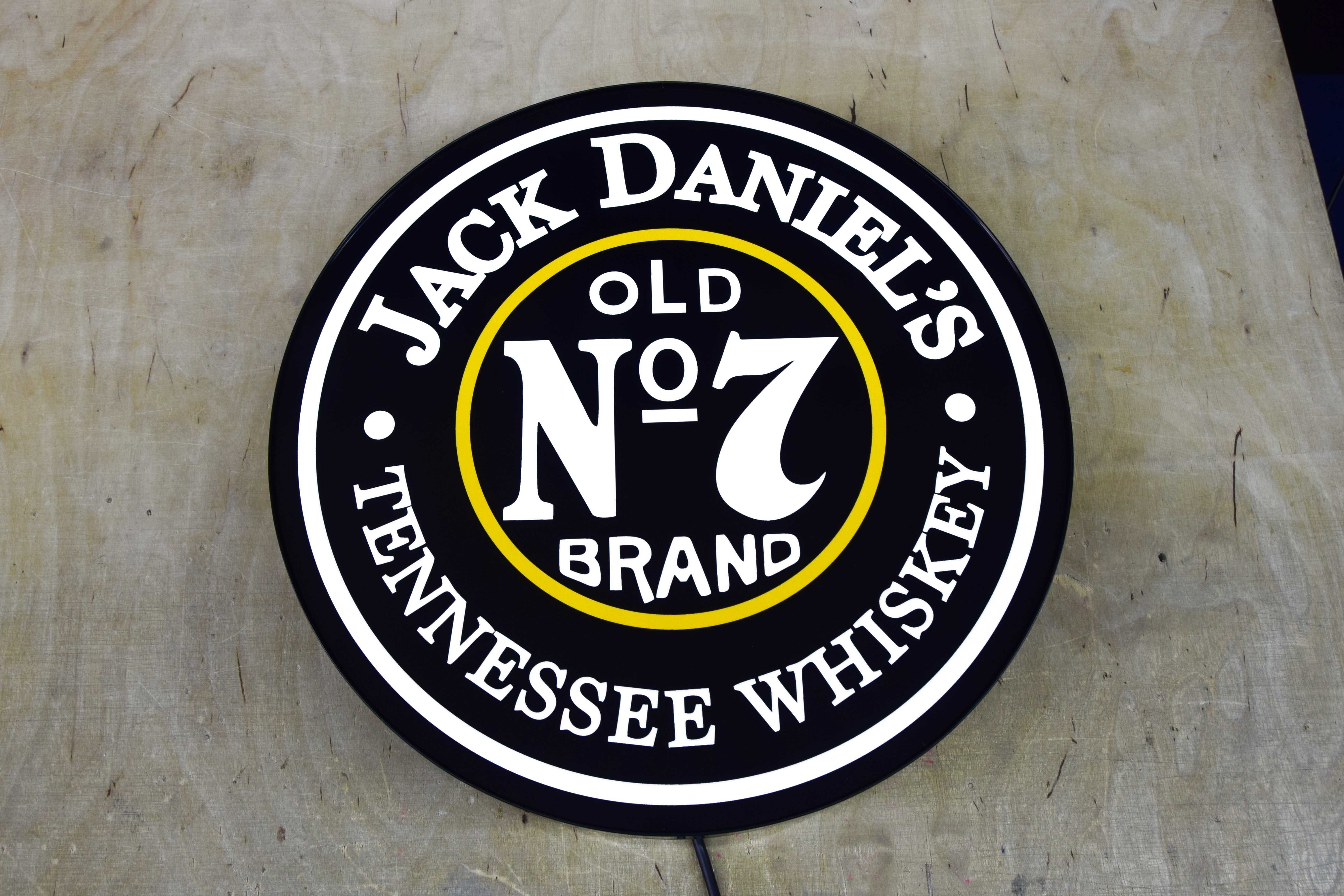 LED Neon JACK DANIELS, Logo świecące, REKLAMA 3D, Kaseton, Prezent