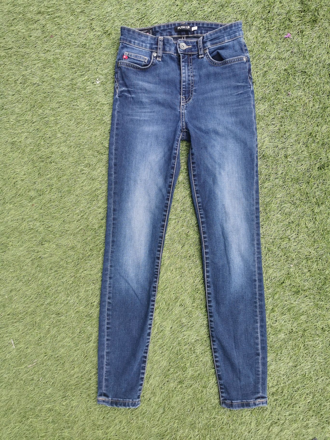 Melinda Hight Waist 561 W27 L32 jeansy skinny push up granatowe niebie