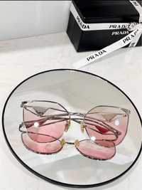 Oculos de Sol Prada Rosa  Metal