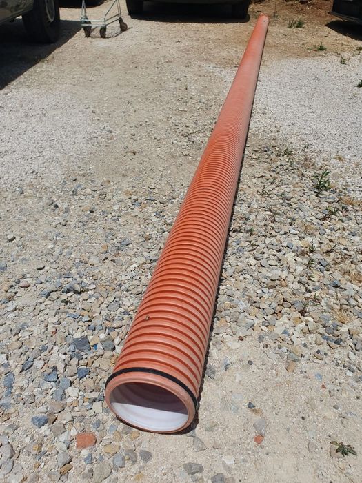 Tubo Corrugado de Saneamento 160mm com 6 Metros