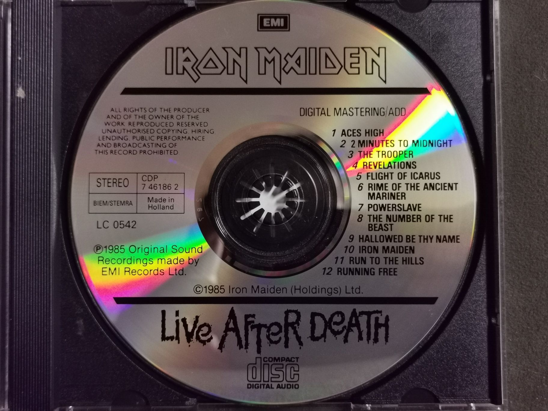 Iron Maiden - Life After Death (Live), 1985!!! DR=12 dB!!! Unikat!