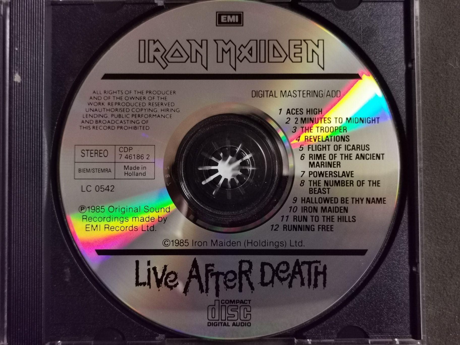 Iron Maiden - Life After Death (Live), 1985!!! DR=12 dB!!! Unikat!
