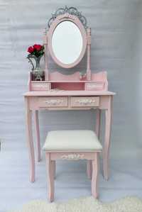 Toaletka kosmetyczna, pastelowy róż, na zamówienie