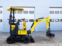 Mini-koparka KOŁOWA KRAFT KE13DW Transport OSPRZĘT Zestaw Łyżek NOWA