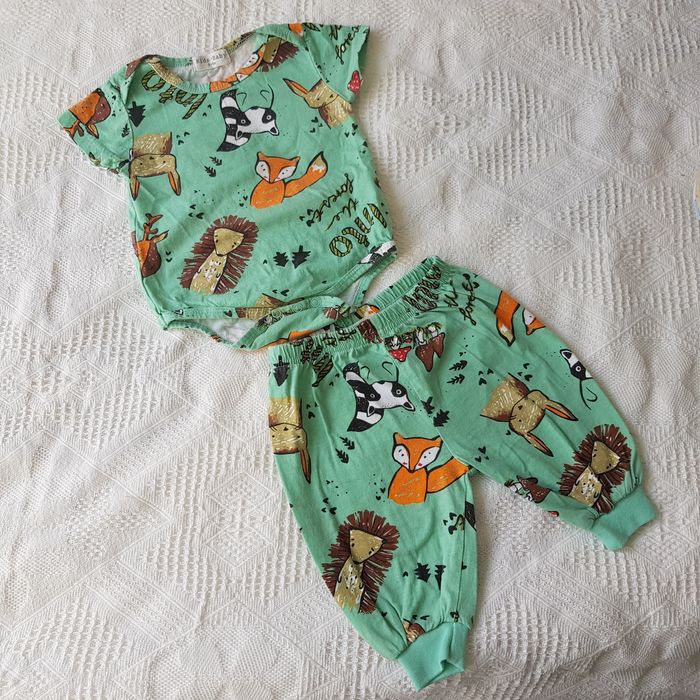 Komplet niemowlęcy body spodenki 62-68, 0-6m