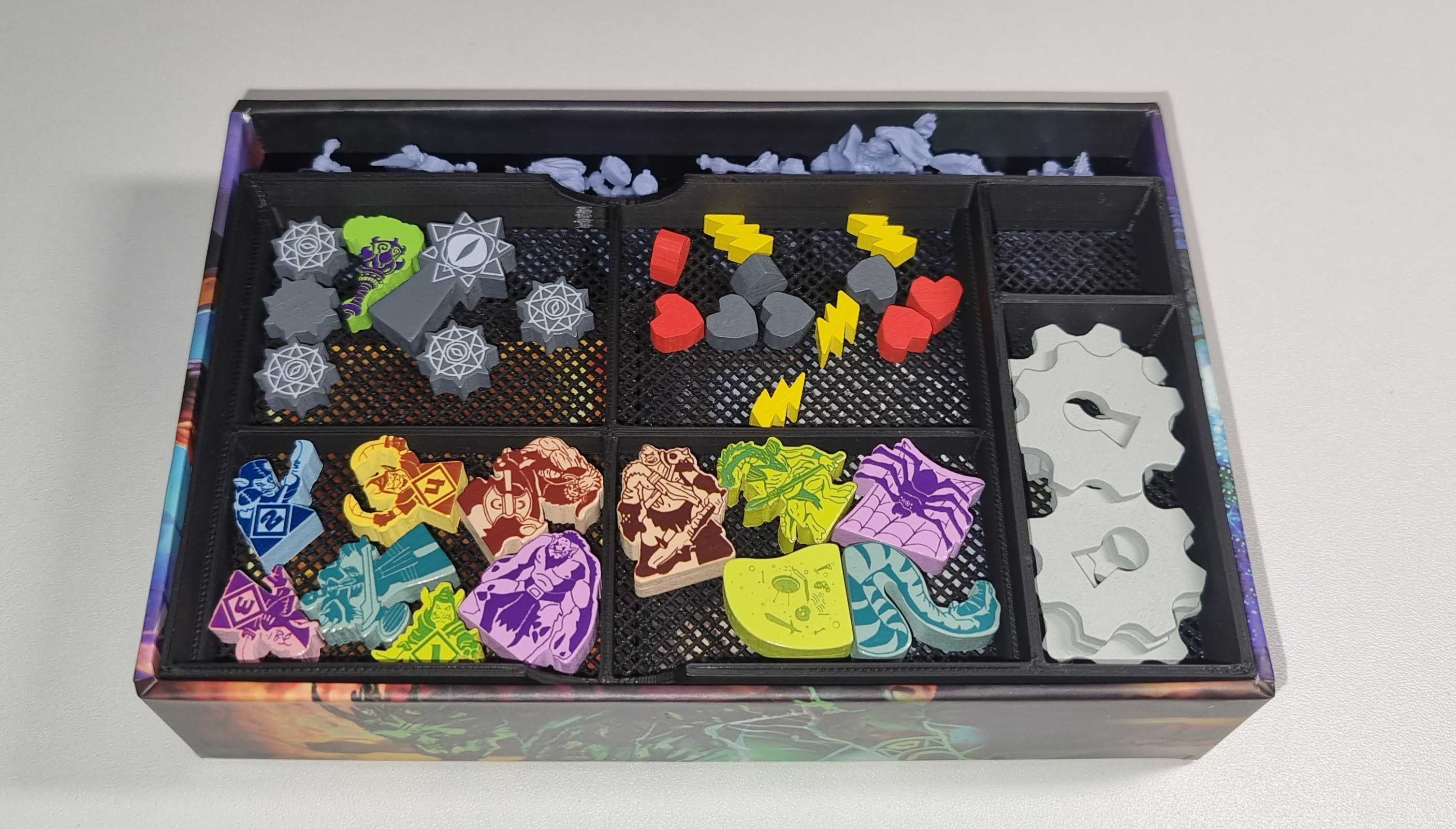 Małe epickie podziemia "insert" organizer, druk 3d, Tiny Epic Dungeons