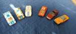 6 starych resorowców 3 Porsche 2 Mercedesy  i Ford Escort od Mc Toy