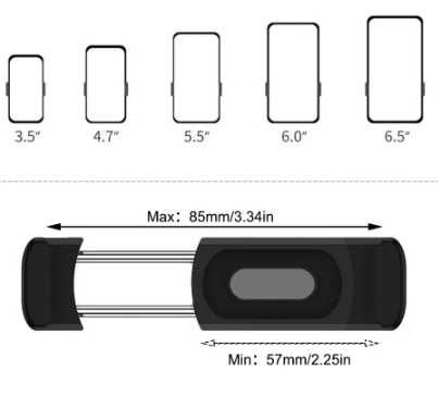 Тримач телефона в авто автотримач автодержатель держатель зажим