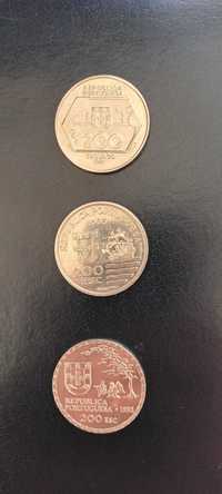 moedas 200$00 República de Portugal 2 Euros