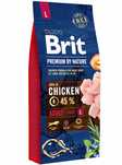 Sucha karma dla psa Brit Premium by Nature Adult L kurczak 15 kg