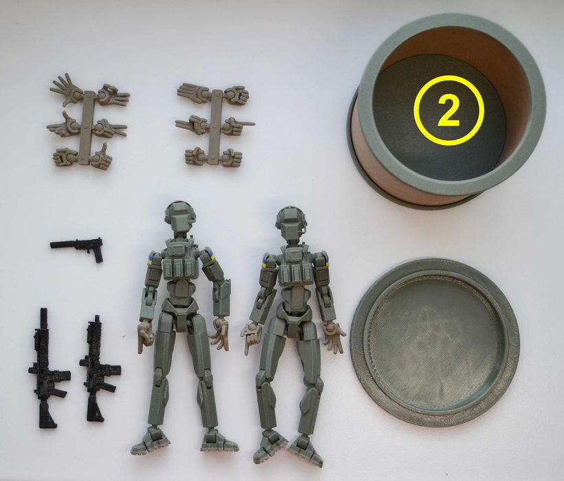 Рухома фігурка солдата D.Army 13 (робот Dummy 13, Lucky 13)