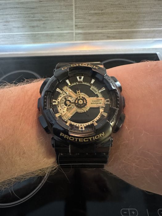 Годинник CASIO G-SHOCK GA-110 gold, black