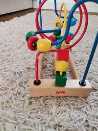 GOKI labirynt logiczny zabawka drewniana edukacyjna