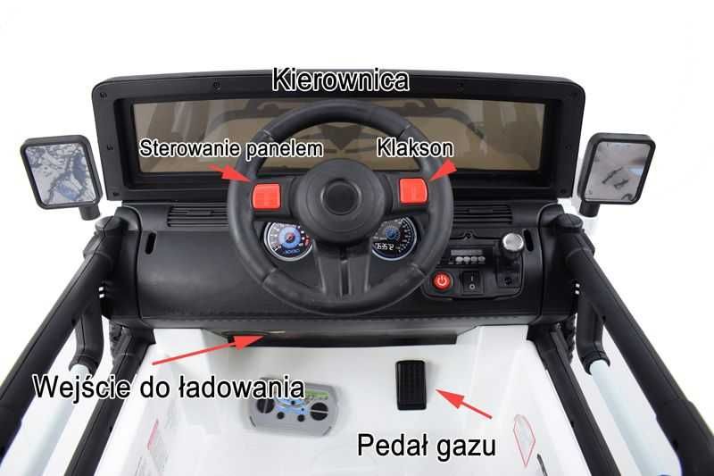 Super mocne autko na akumulator dla dziecka Jeep 24v 480 Wat mocy HIT
