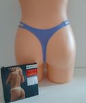 2+1 Stringi damskie Atlantic, rozmiar L, 2PACK, białe I lila