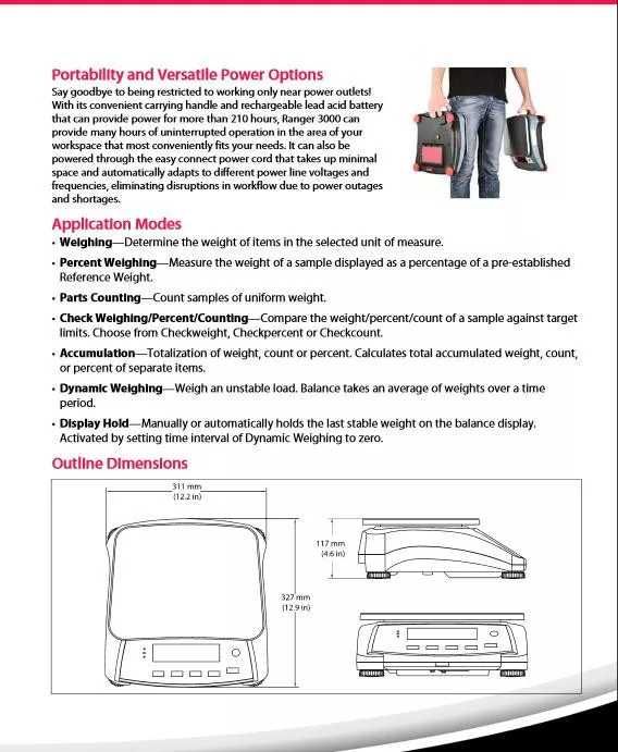 Ваги Ohaus R31P30 Ranger 3000, 30 кг