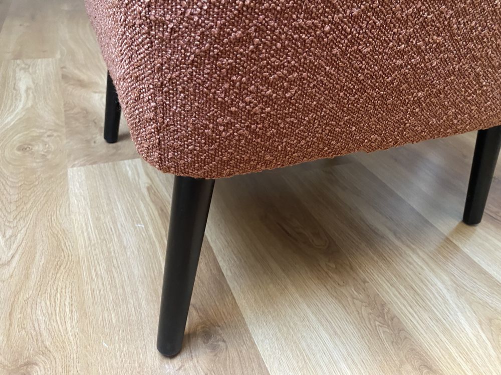 Rewelacyjny, wygodny fotel w tkaninie boucle