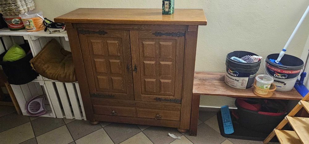 Duża komoda dębowa