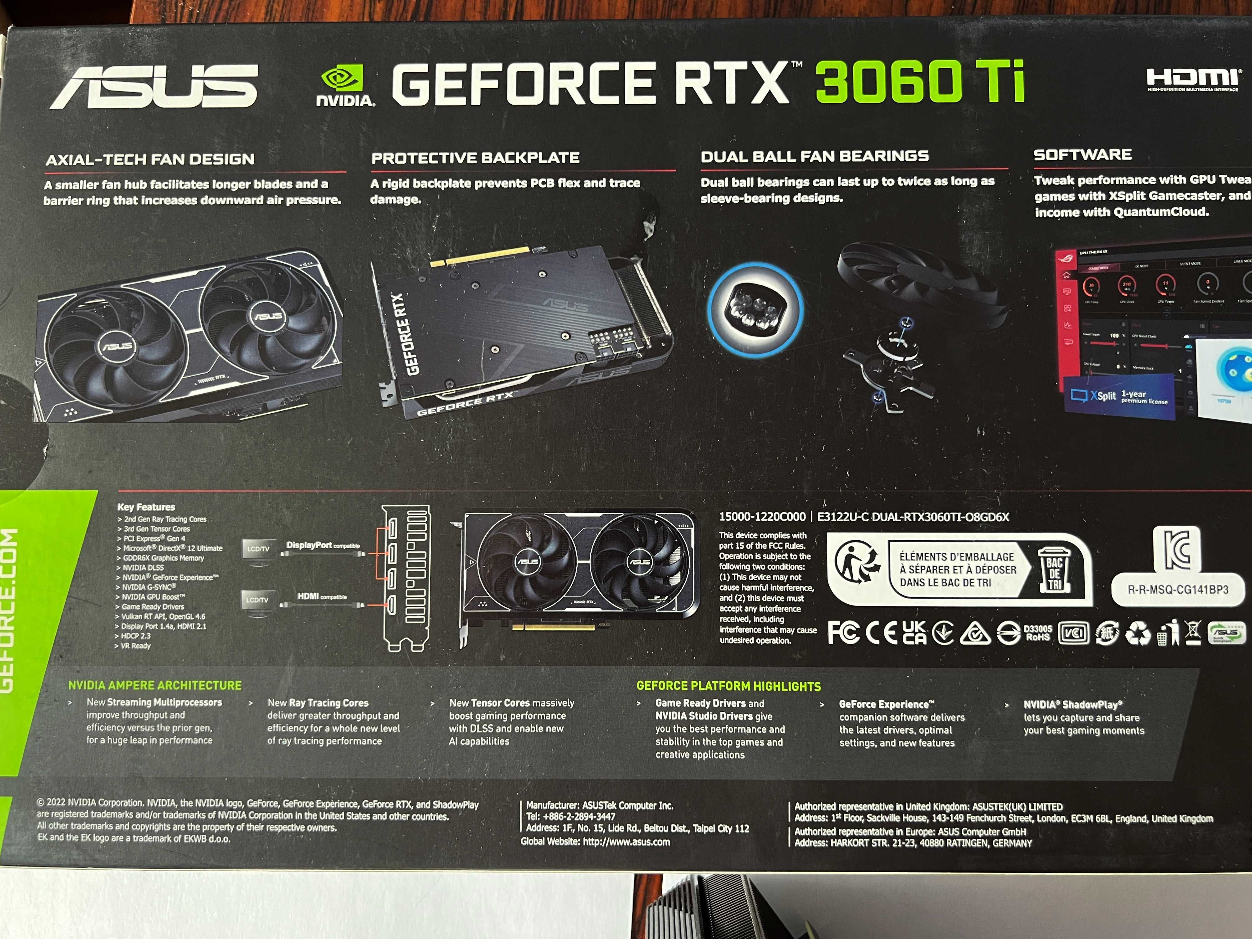 Asus RTX 3060 ti DUAL