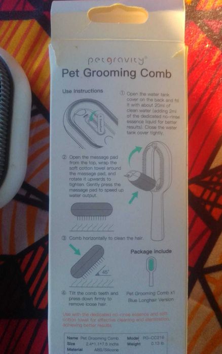 Escova de pêlo para gatos