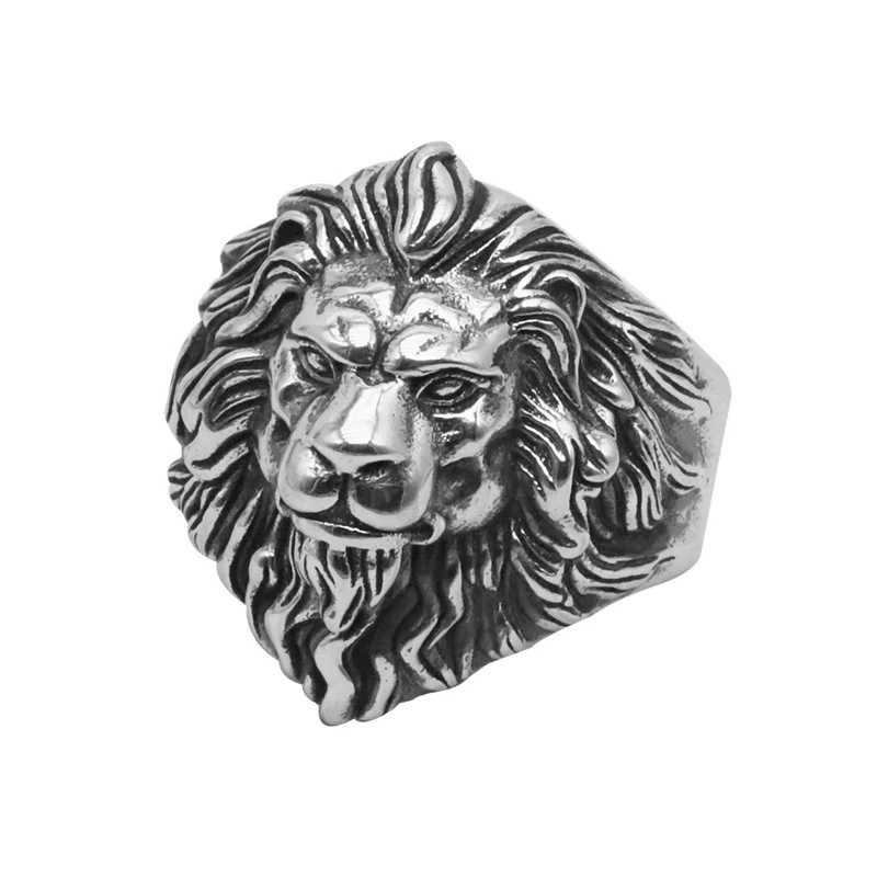 Pierścionek sygnet lew tygrys męski srebrny srebro 925 prezent Tiger