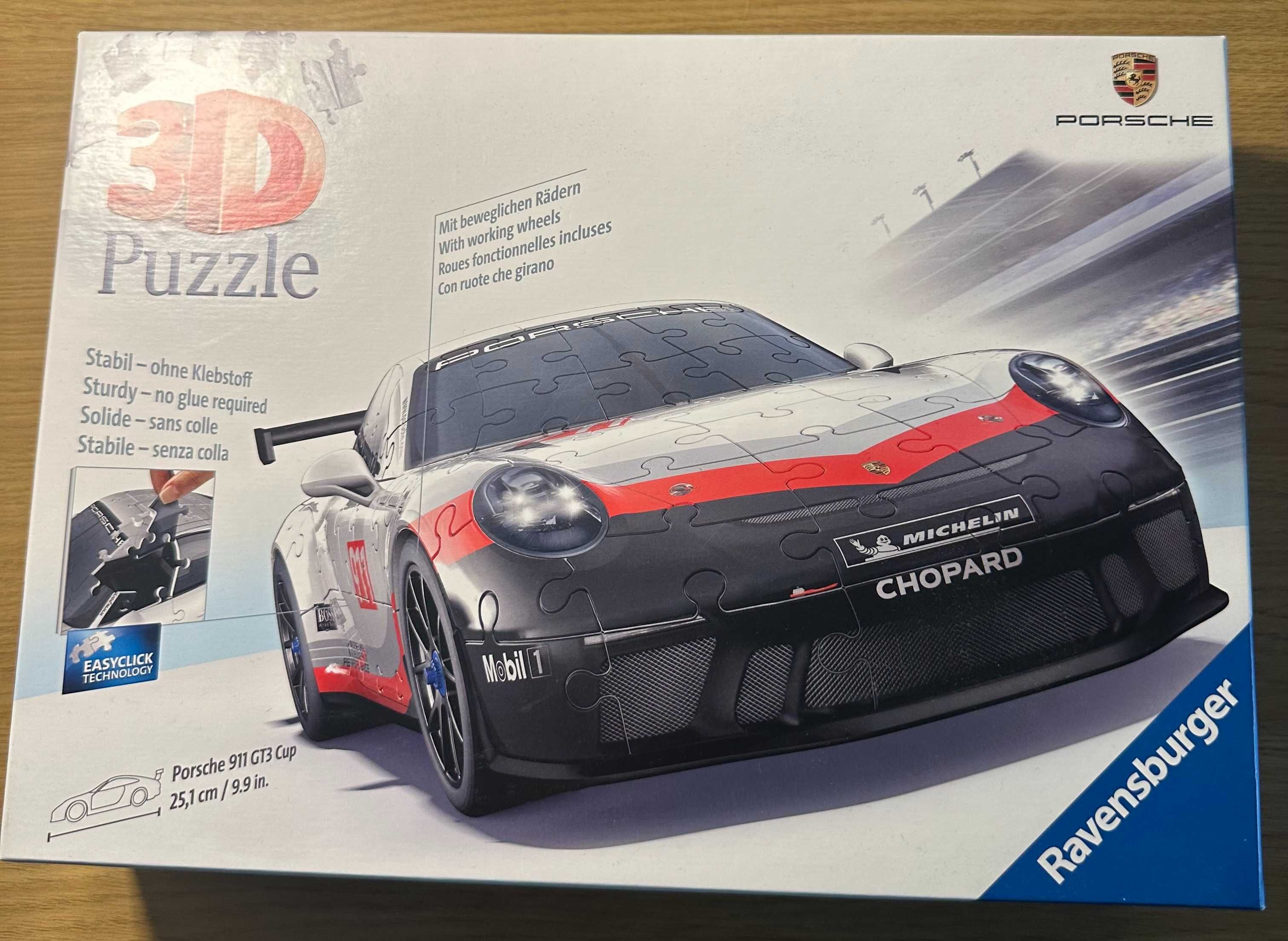 Puzzle 3D Ravensburger PORSCHE GT3 CUP 108 elementów