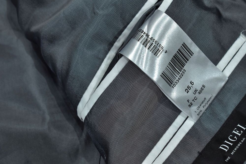 Digel Marynarka Męska W Kratkę1 Wool Polyester 25,5 / L