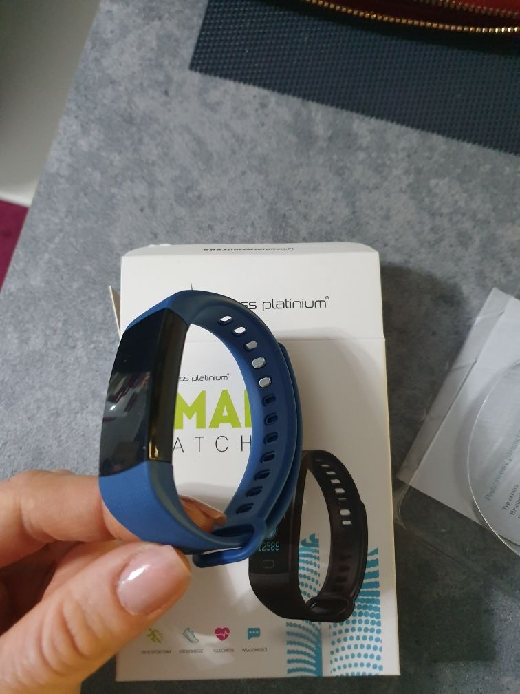 Zegarek do pomiaru tętna smart watch fitness platinium