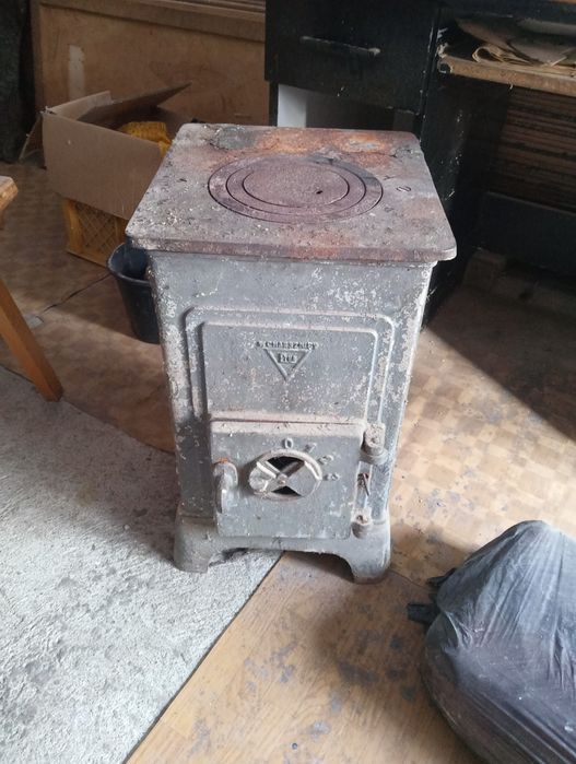 Piec żeliwny koza z szamotem