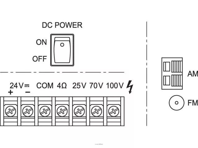 Wzmacniacz Monacor PA-890RCD