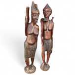 Par de Figuras Africanas Madeira