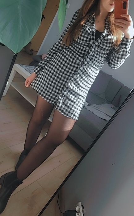 Sukienka w kratkę