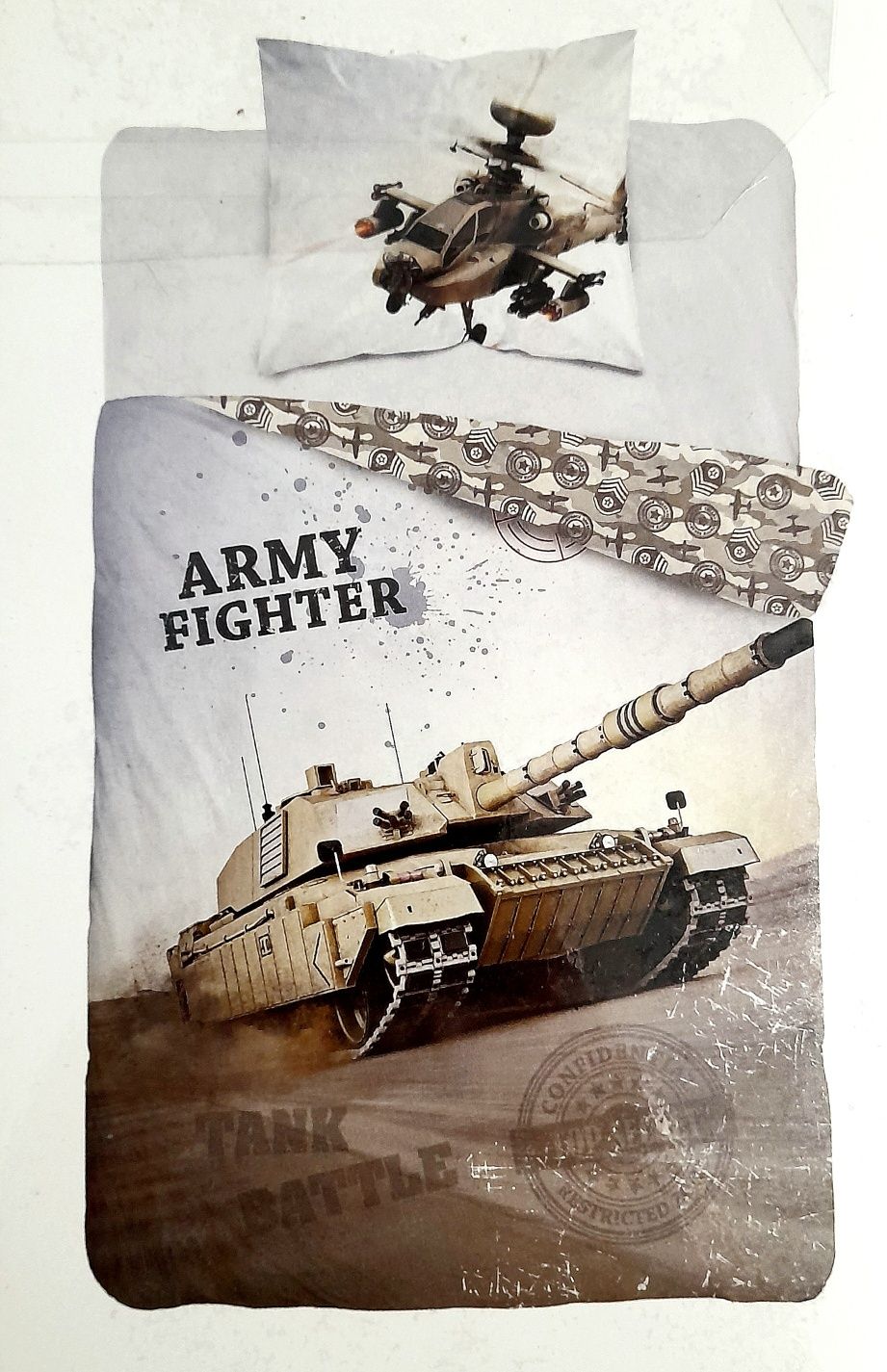 Pościel Młodzieżowa Wojsko Czołg Army 140x200 + 70x80