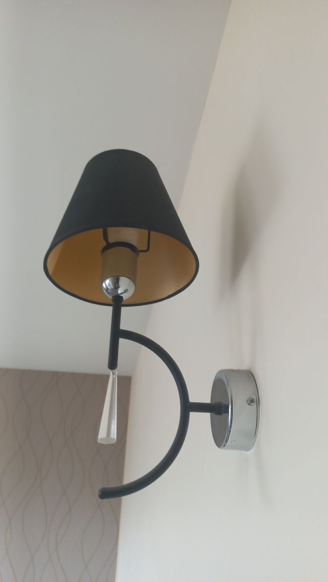 Komplet-Lampa wisząca/żyrandol i kinkiet plus żarówki