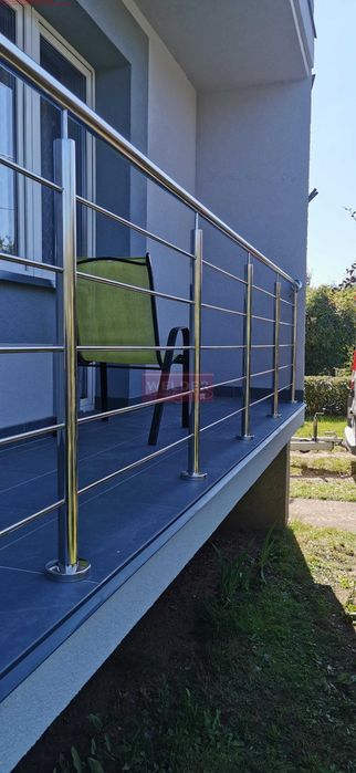 Balustrada stal nierdzewna Harfa LOFT Barierka Poręcz Schody Antracyt