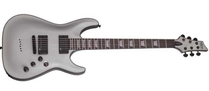 Schecter c-1 platinum silver