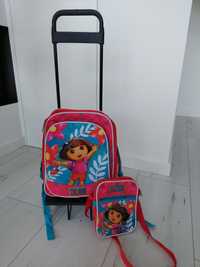 Plecak Sportandem szkolny/na podróż z wózkiem, z licencją z bajki Dora
