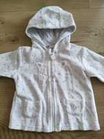 Bluza zasuwana z kapturem 9-12 msc