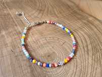 Wielokolorowe bransoletka z kryształków handmade rękodzieło