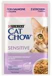 Karma dla kotów wrażliwych - Purina z łososiem i cukinią w sosie 85g