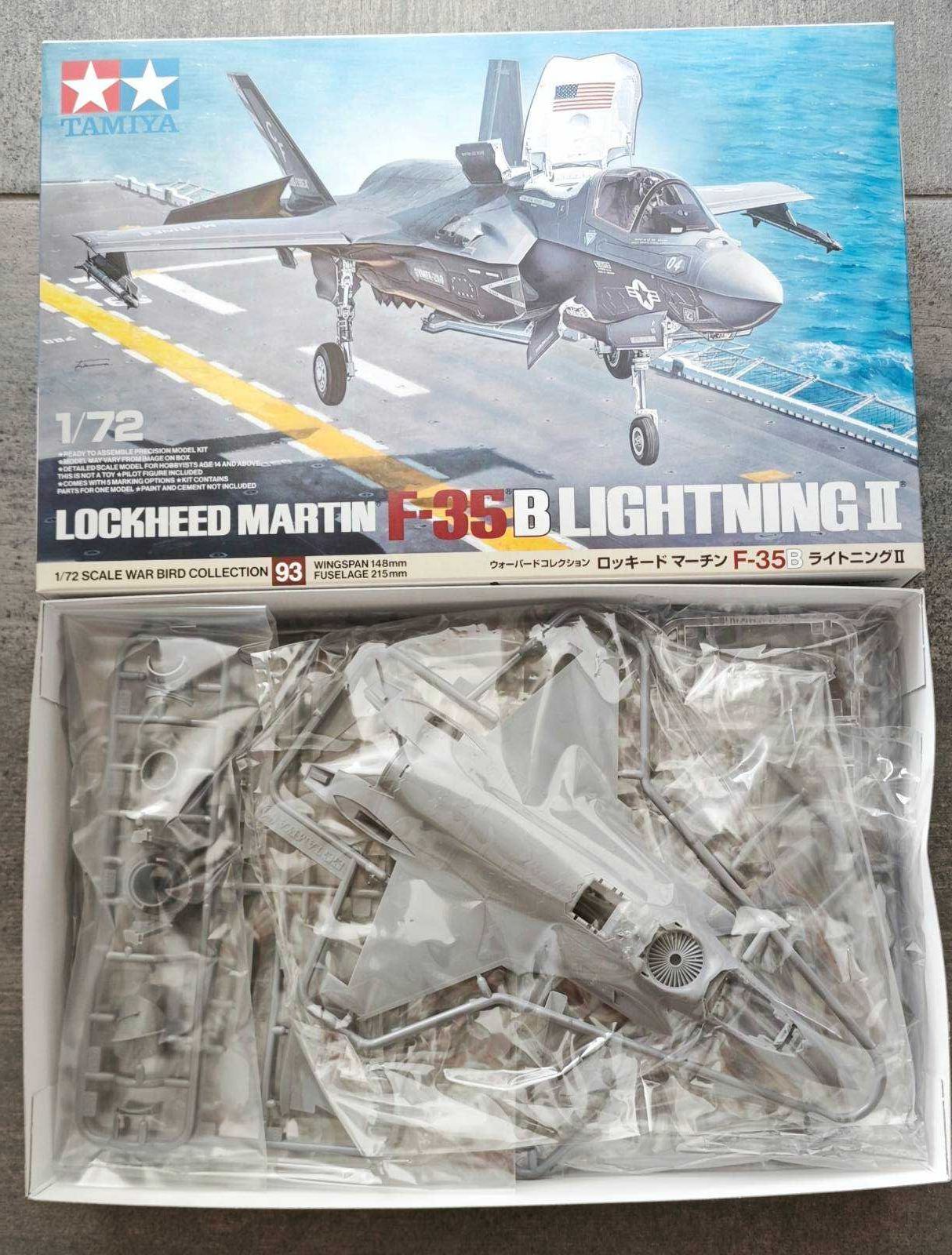Збірна масштабна модель Tamiya Lockheed Martin F-35B Lightning II 1/72