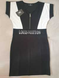 NOWA elegancka sukienka Louis Vuitton sukieneczka LV L wygodna